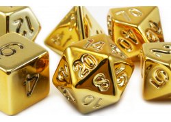 10mm Mini Metal Dice - Bright Gold